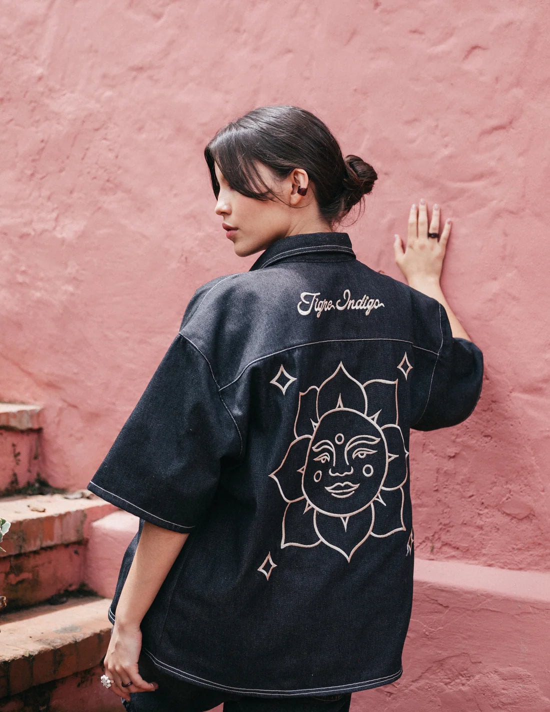 BLOOMING DENIM SHIRT - imagen 1
