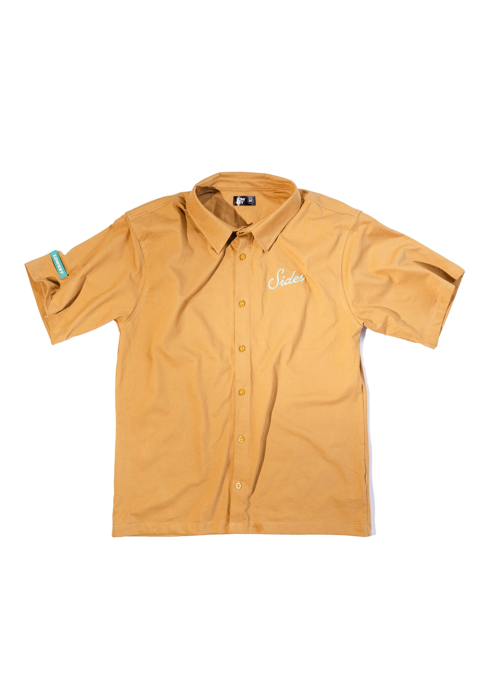 CAMISA CAFÉ MANGA CORTA - SIDES - imagen 1