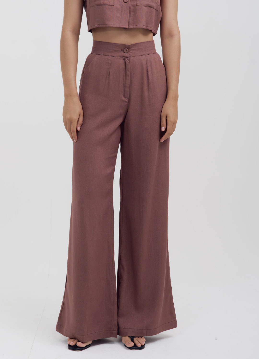 Pantalón Bota Ancha Café - imagen 1