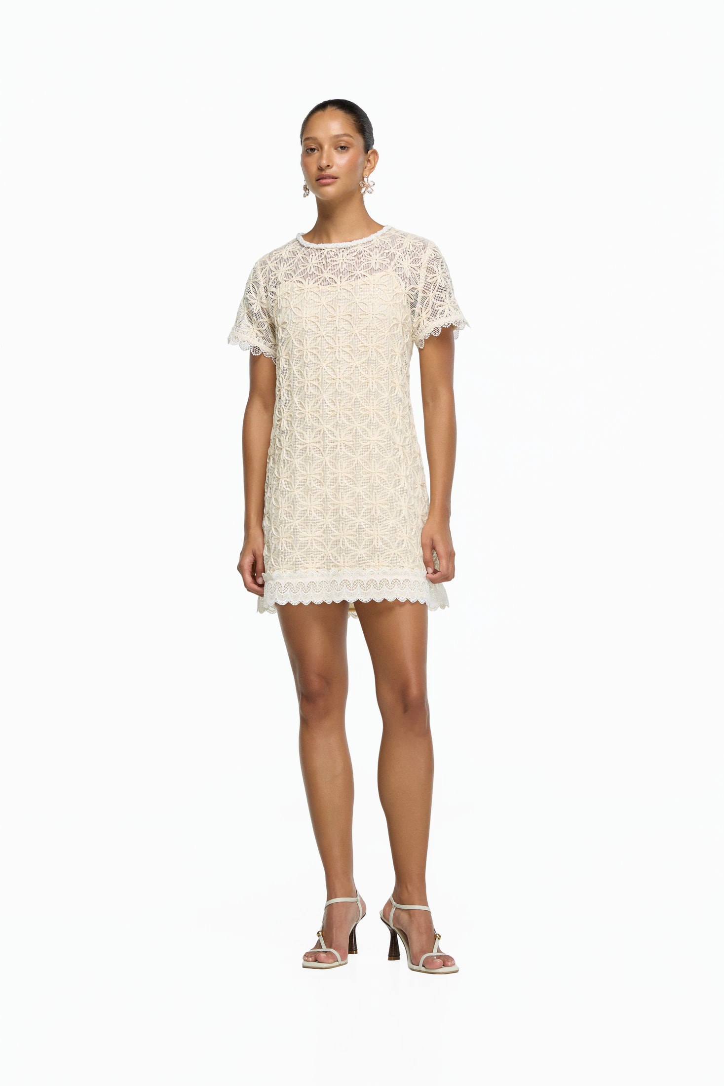 KAELA MINI DRESS CREAM - imagen 1