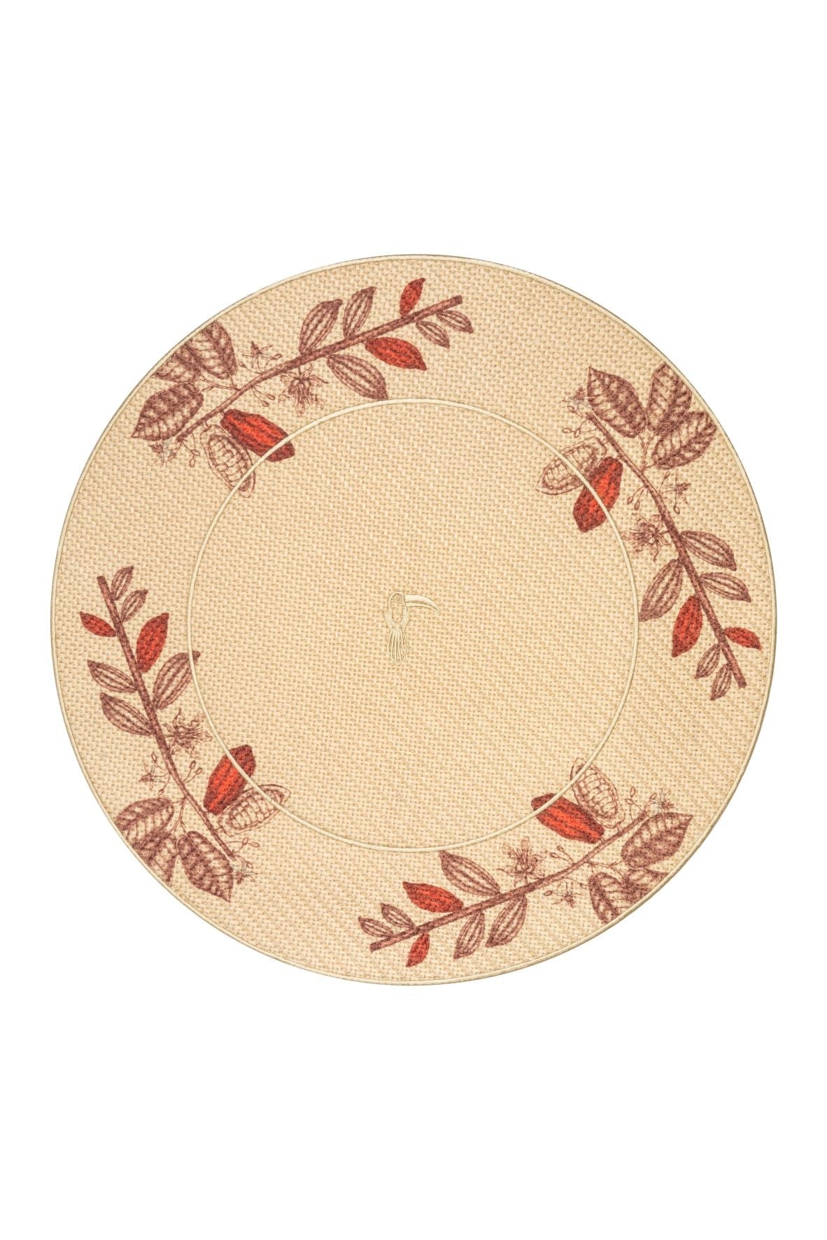 Cacao Fruit Placemats Set of 4 / Red - imagen 1
