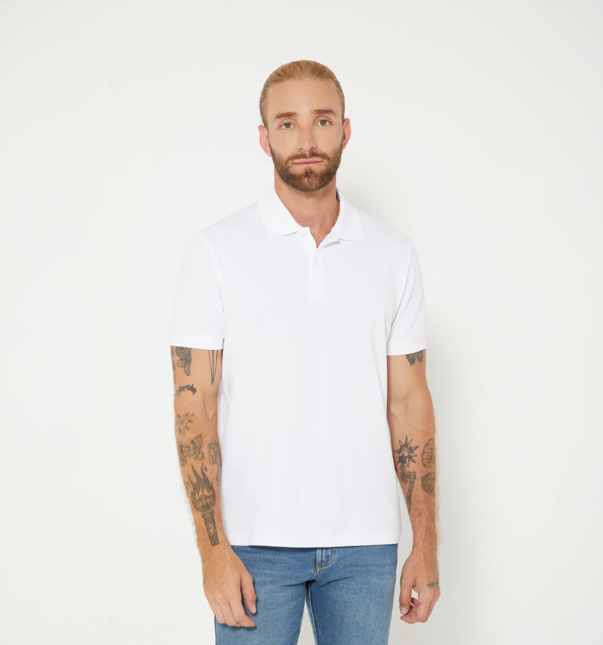 Polo básico para hombre slim fit - imagen 1