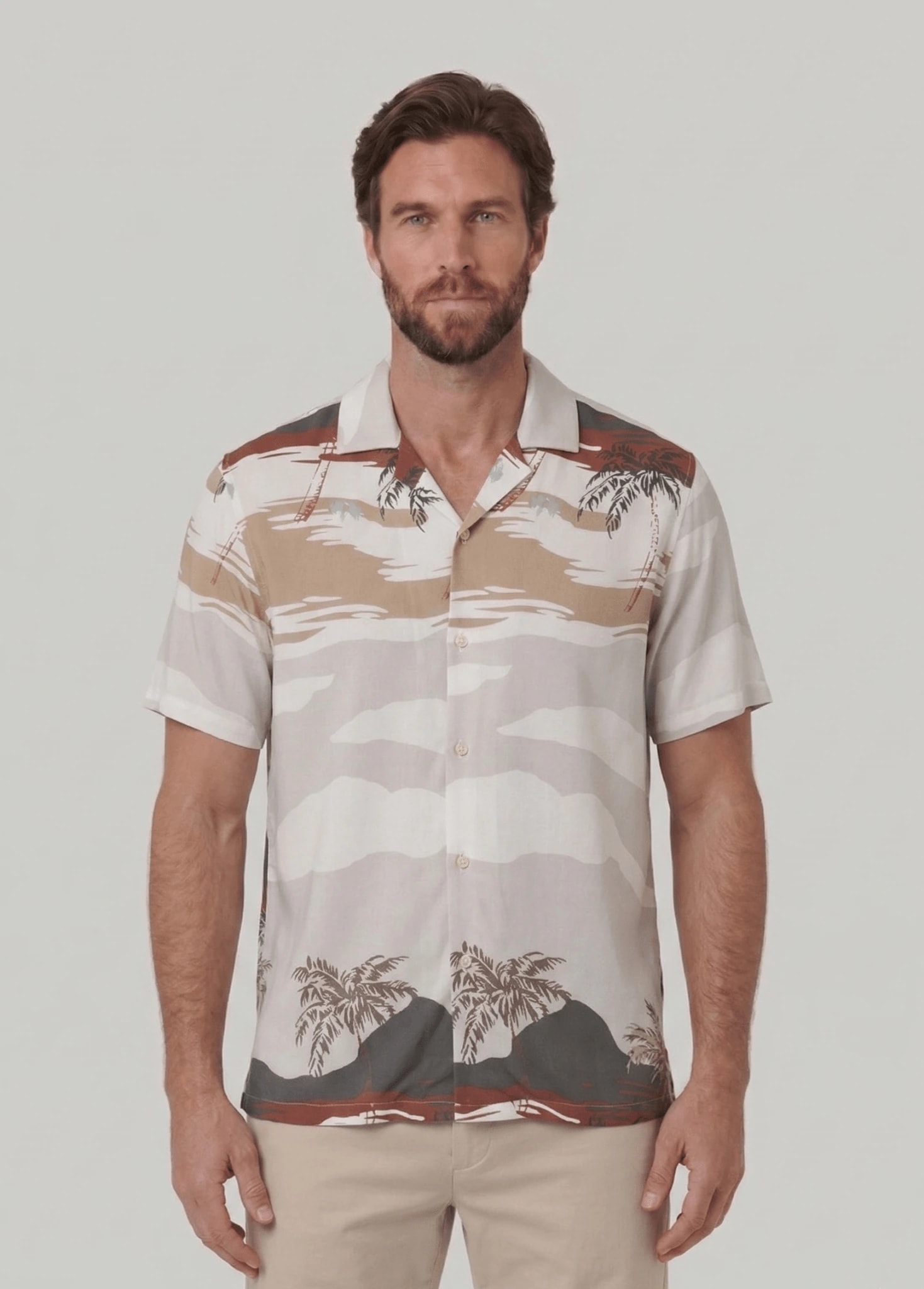 Camisa estampada manga corta para hombre Jon Sonen 027225053 - imagen 1