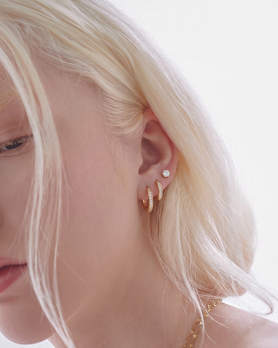 Set X3 Aretes Línea Pavé - imagen 1