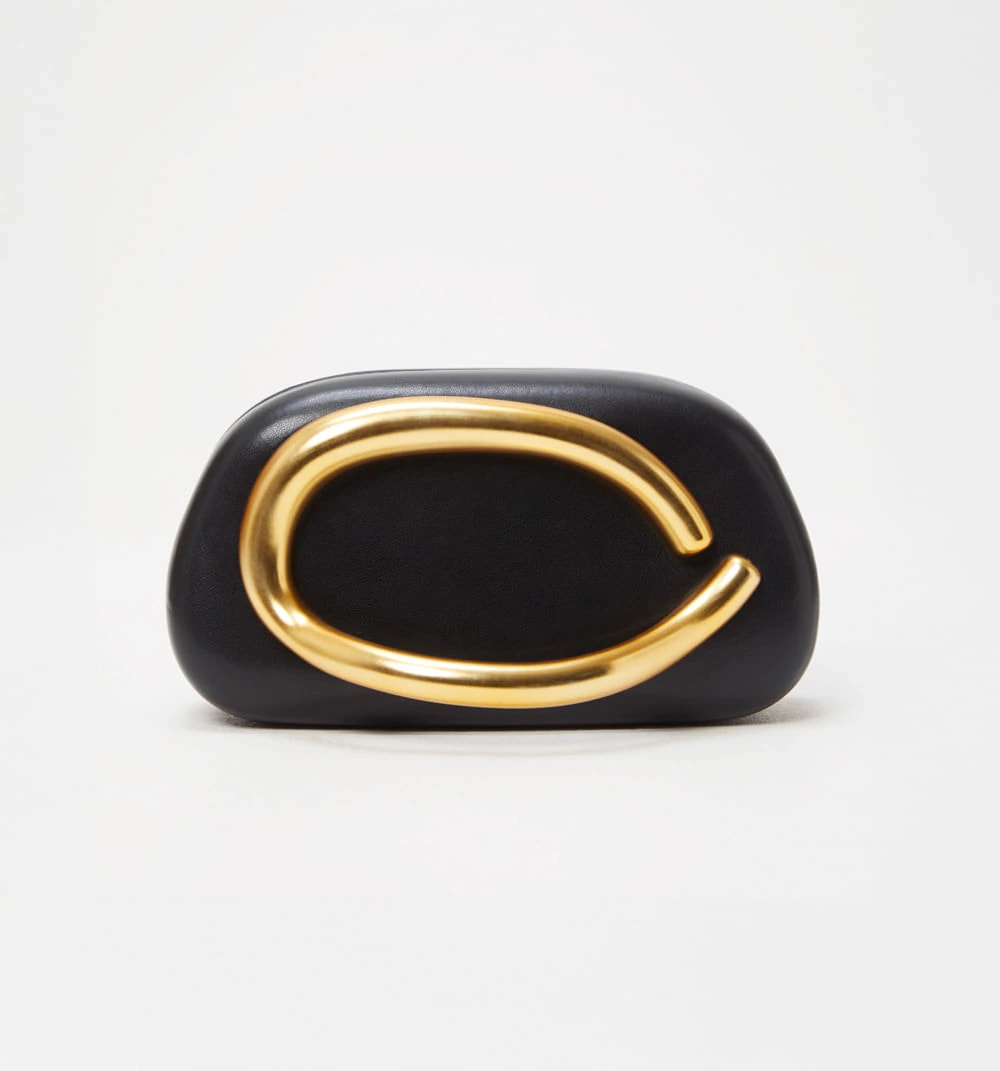 Clutch con adorno dorado - imagen 1