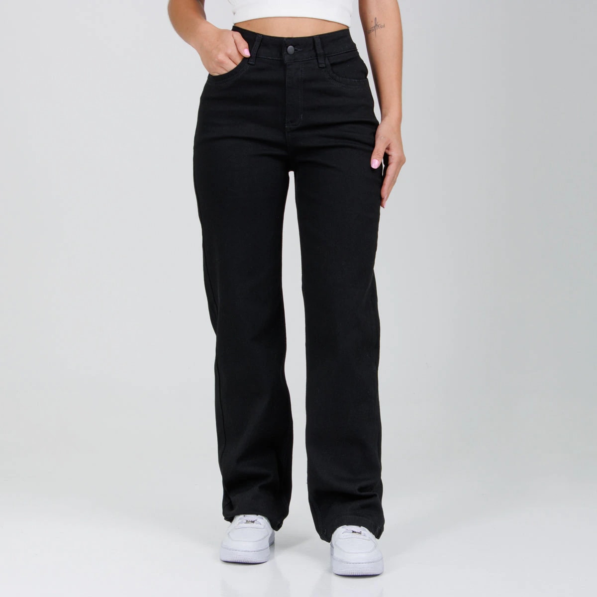 Jean Mom Fit Negro Ax-3003 Licrado - imagen 1