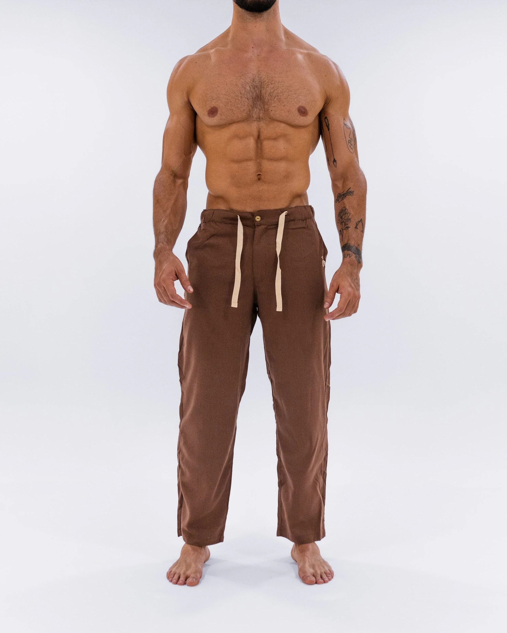 Pantalón Lino Almendra - imagen 1