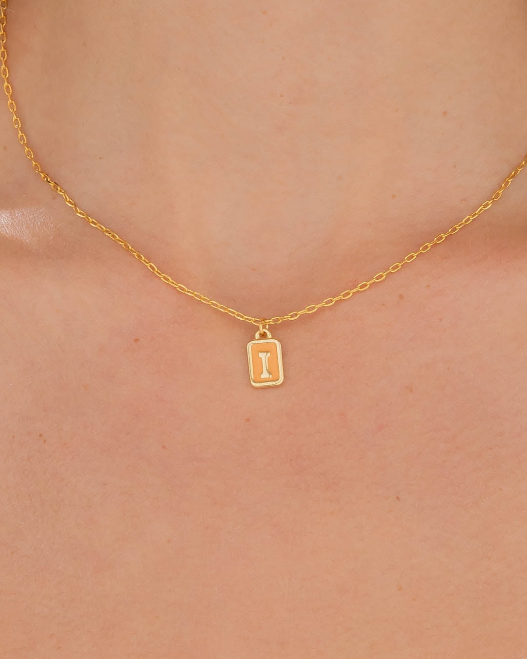 Collar Letra I + Aretes - imagen 1