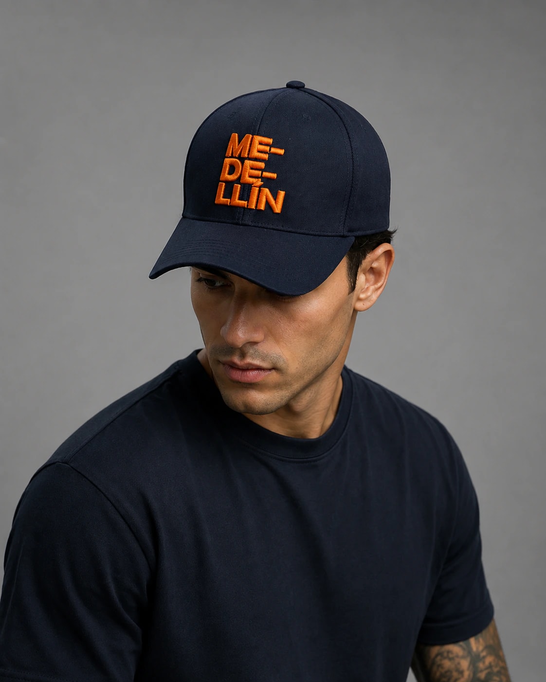 Gorra Medellín Azul-Naranjado - imagen 1