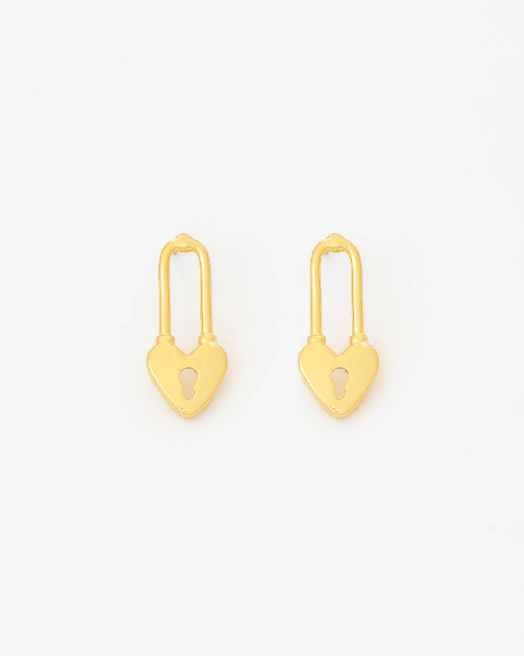 Aretes Candado Corazón - imagen 1