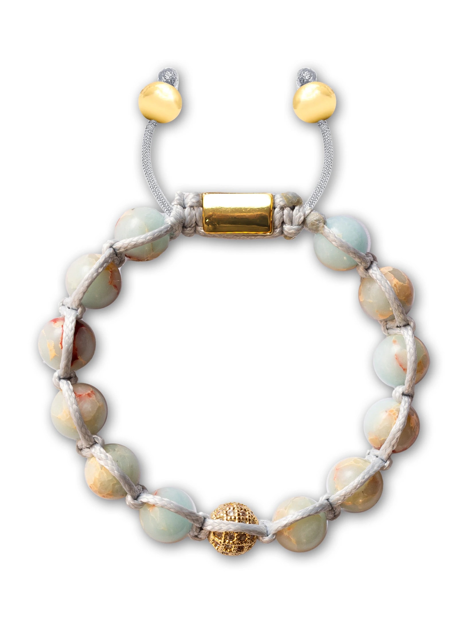 Brazalete Coral Macramé 8mm - imagen 1