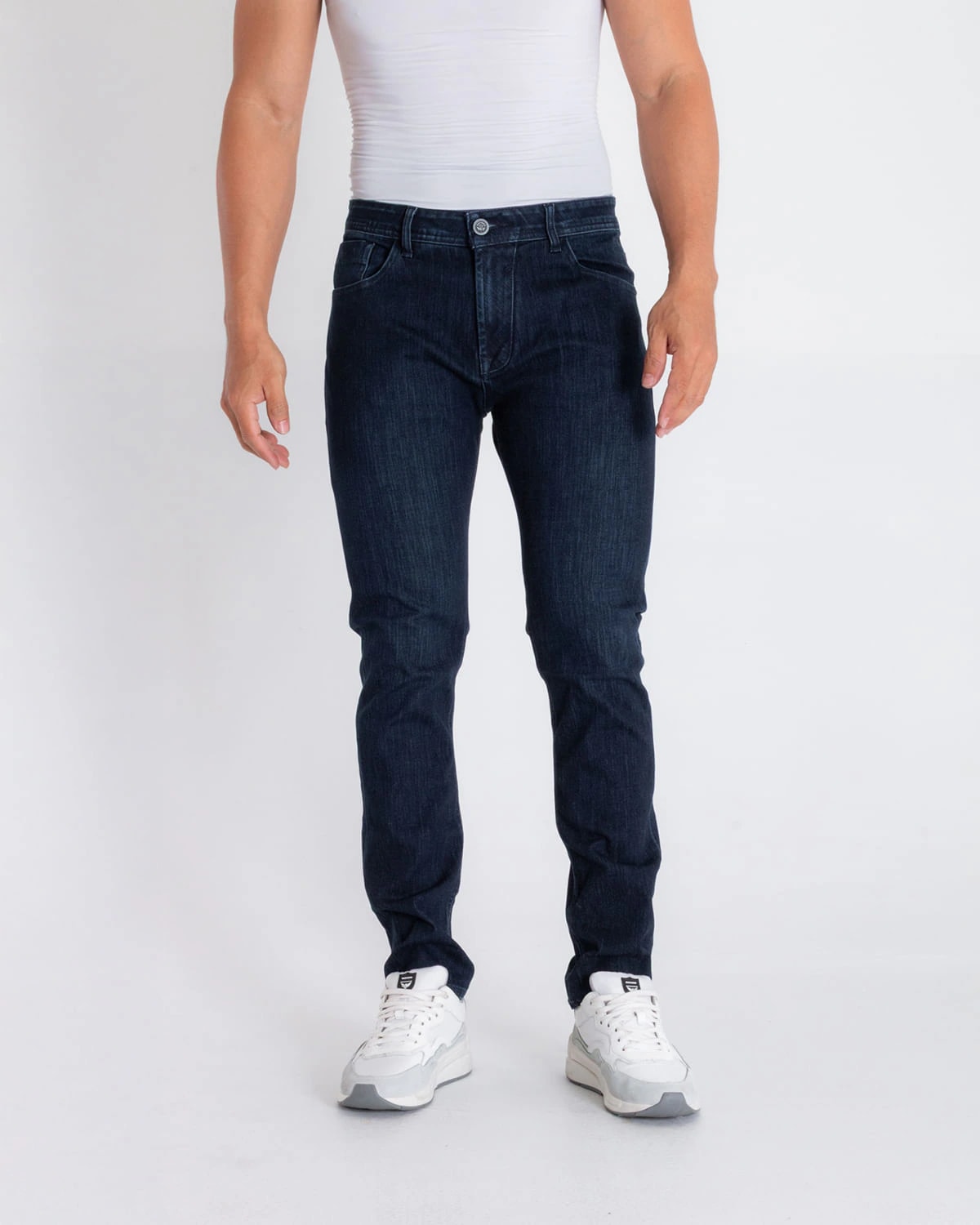 Jean regular tono oscuro para hombre - imagen 1
