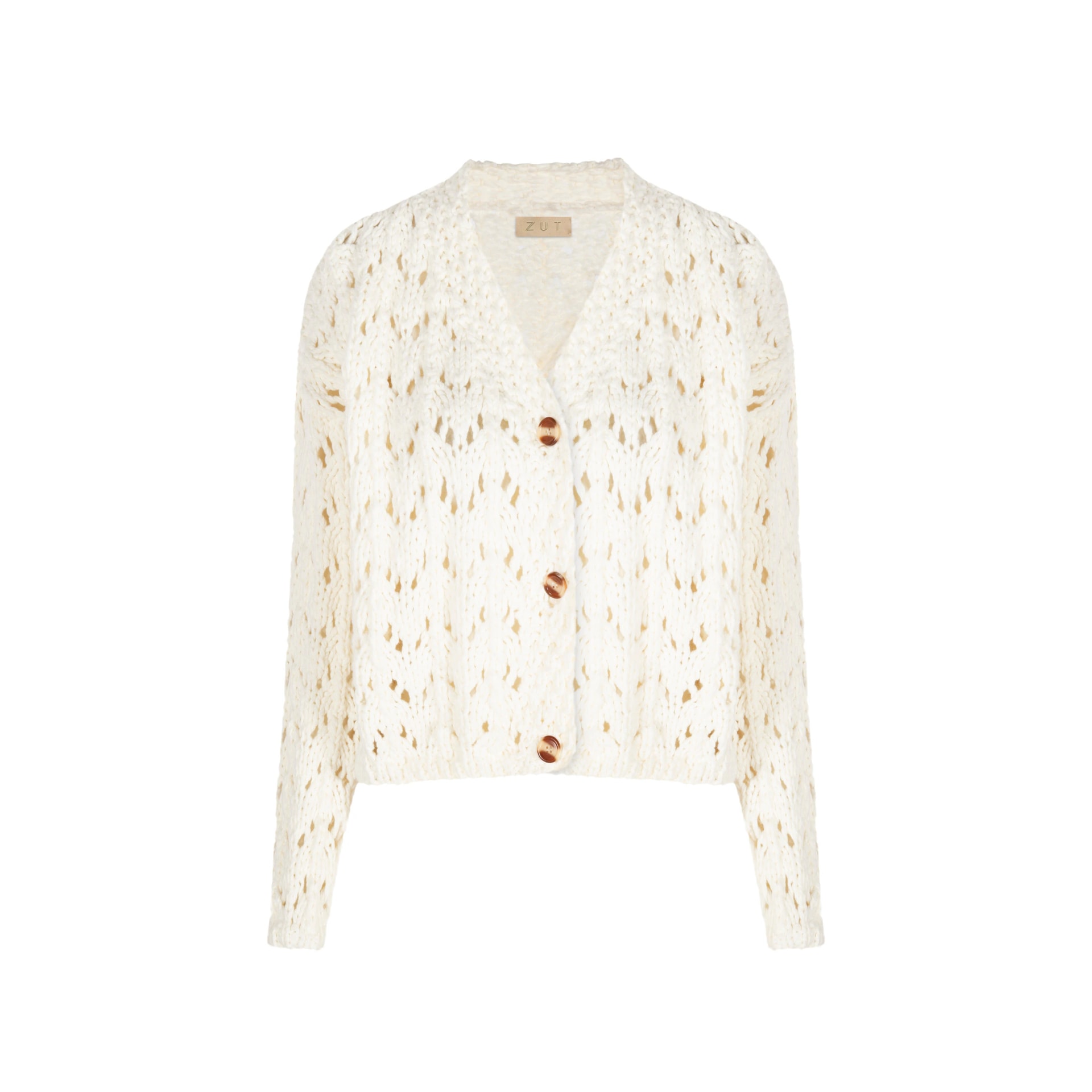 OPEN PIPE MESH FABRIC SWEATER - imagen 1