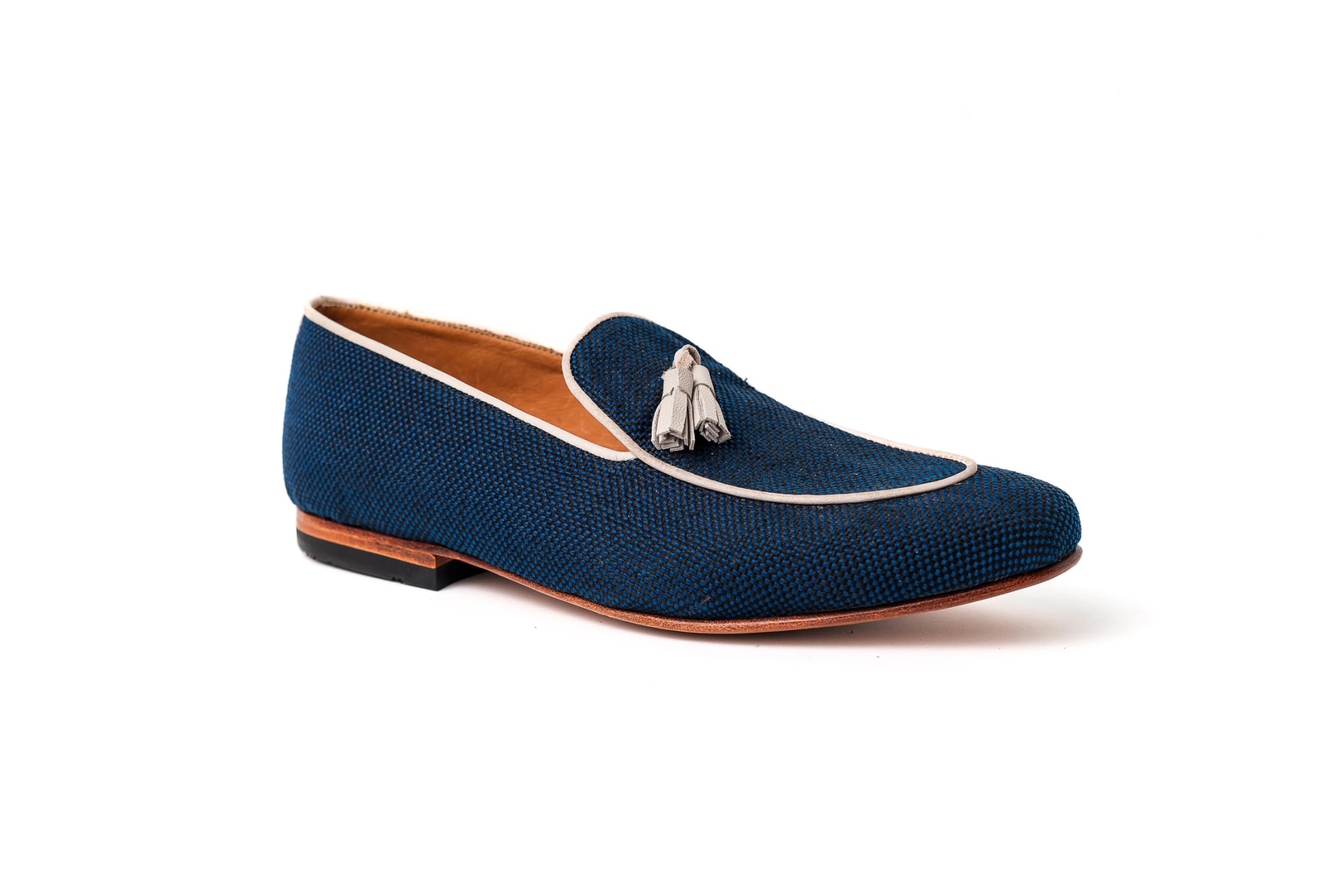 Loafers Rafia Azul - imagen 1