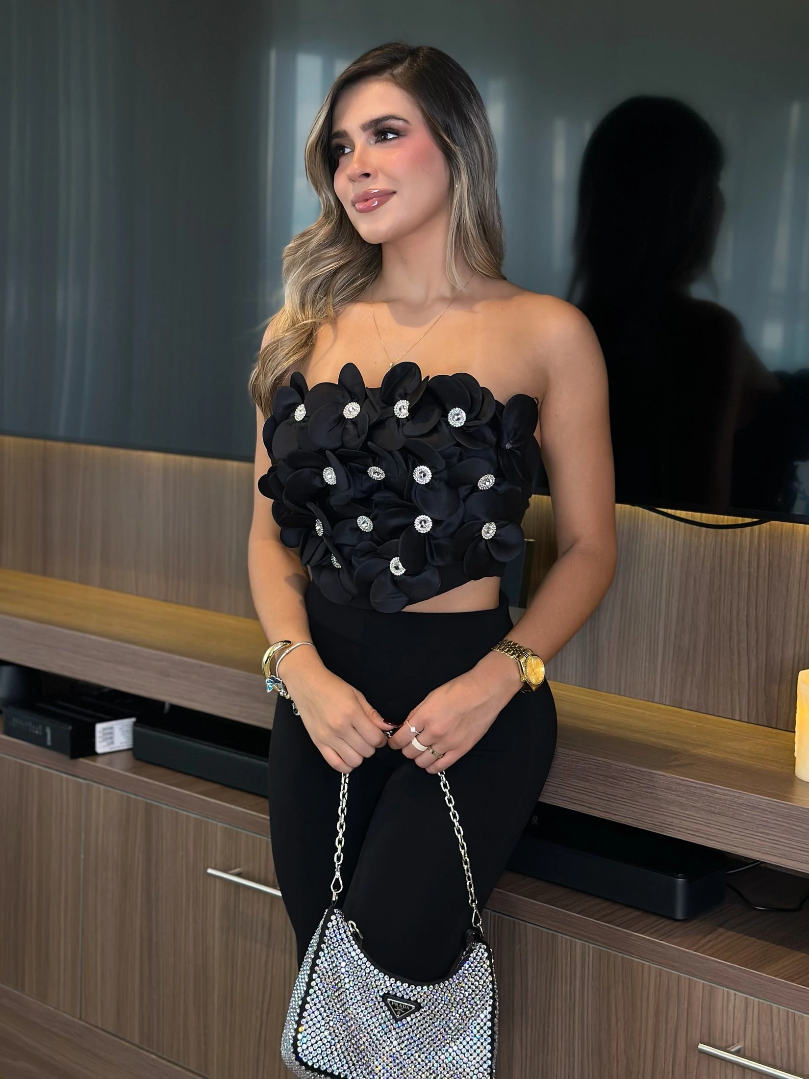TOP ASTRID NEGRO - imagen 1