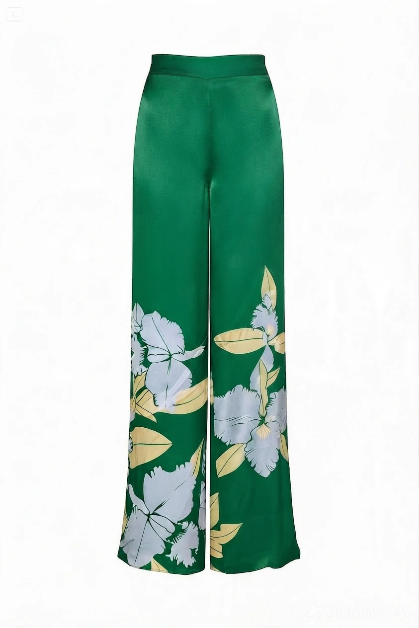 Pichinde Satin SiIk Pants / Green Exclusivo - imagen 1