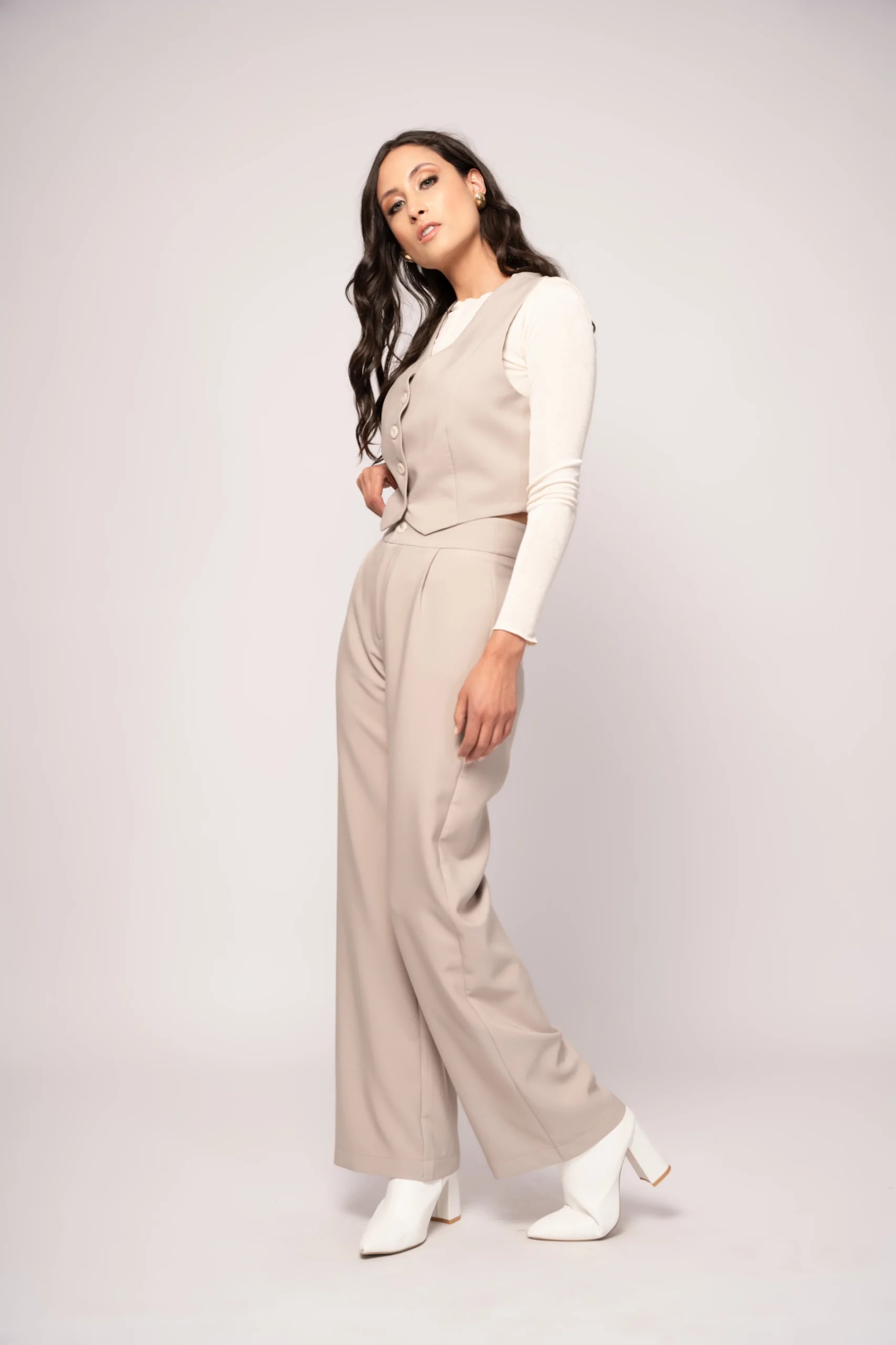 Pantalón Daniela Beige - imagen 1
