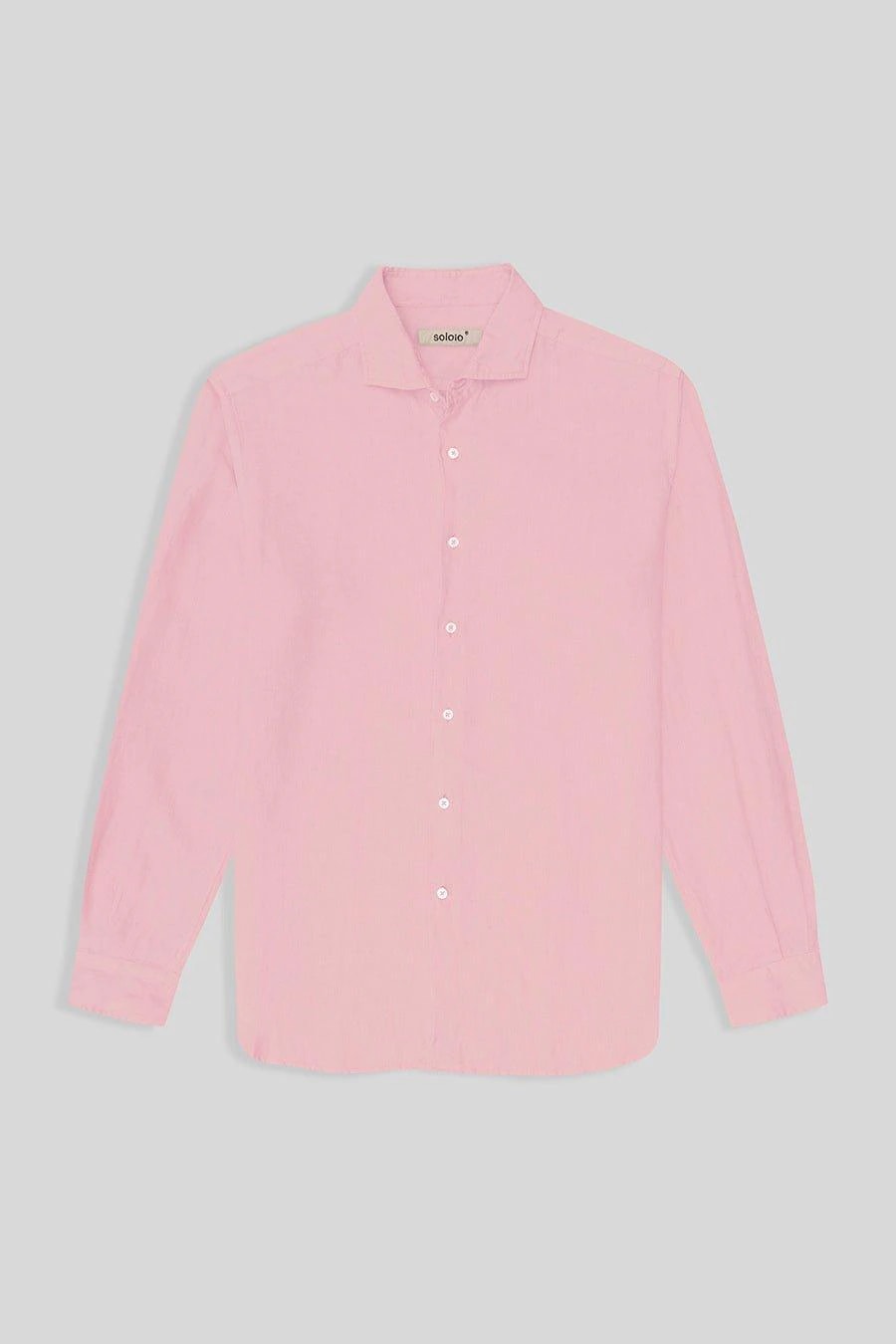 Men's linen shirt pink - imagen 1