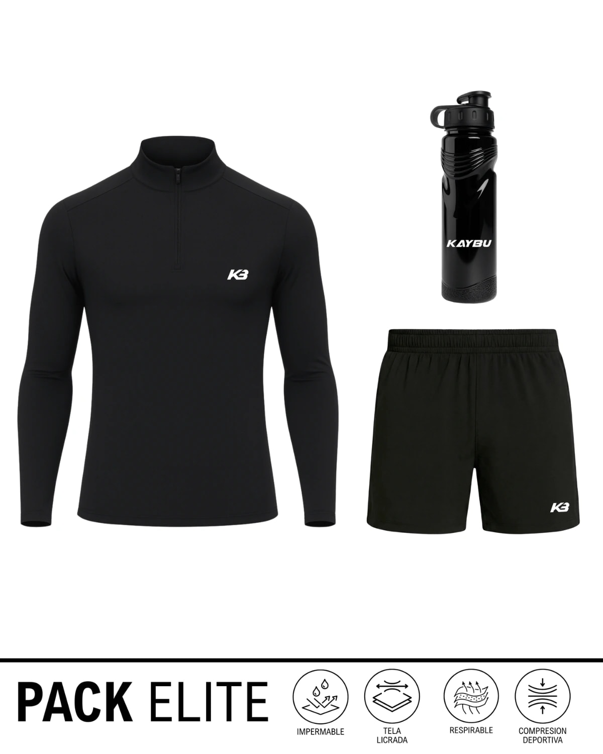 Pack Elite Buzo y Pantaloneta + Termo | KBMEN RF.405 - imagen 1