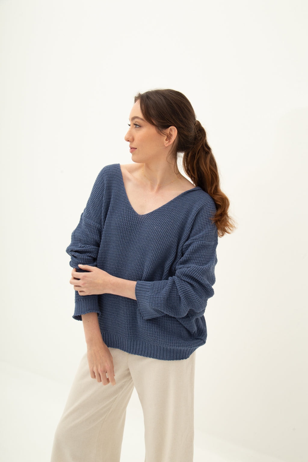 Saco Capota Oversized Petróleo - imagen 1