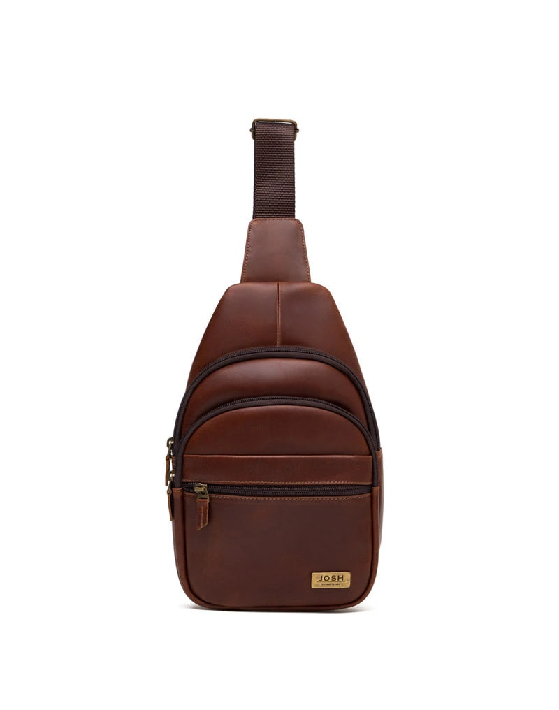Bolso manos libres en cuero para hombre REF T006JHML - imagen 1