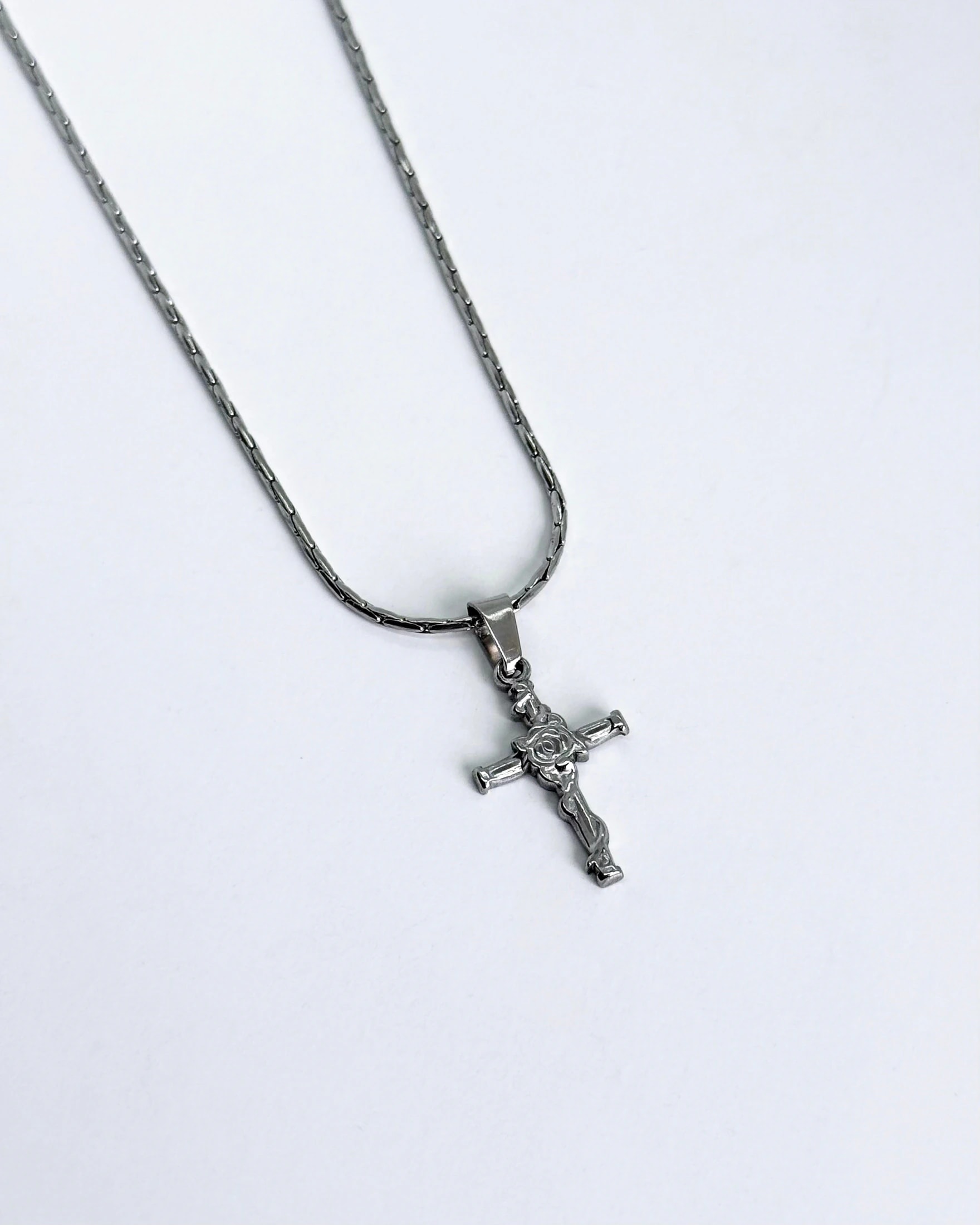 Cross n’ Rose - Silver - imagen 1