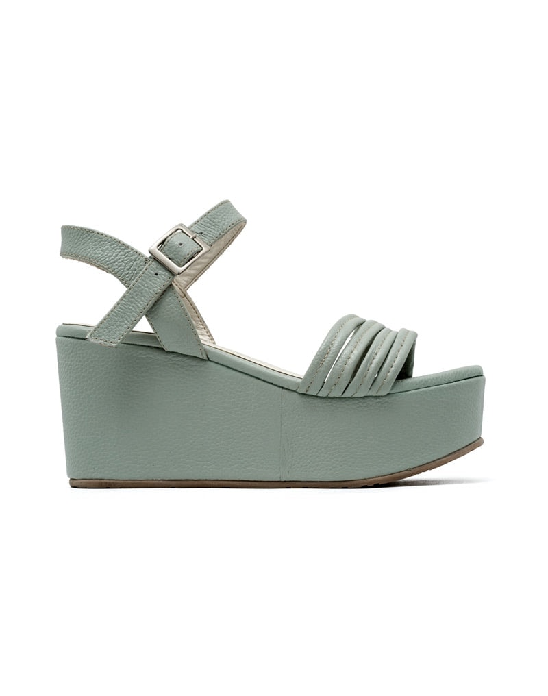 Sandalia plataforma de cuero  REF KBK1614CUE - imagen 1