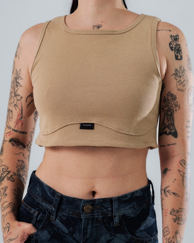 Crop Top Arena Para Mujer Corte Imperio - imagen 1