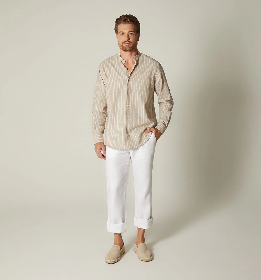 Camisa para hombre m/l cuello neru - imagen 1