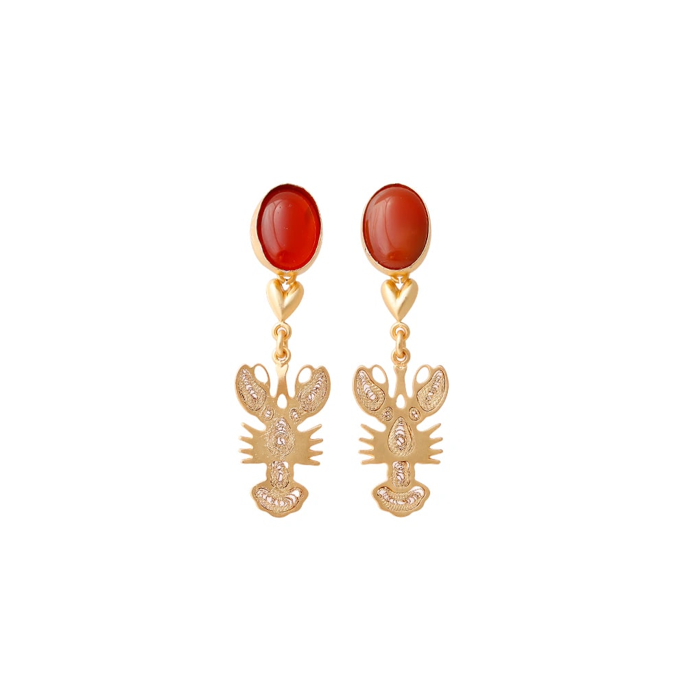 Aretes Carmesí Oro - imagen 1