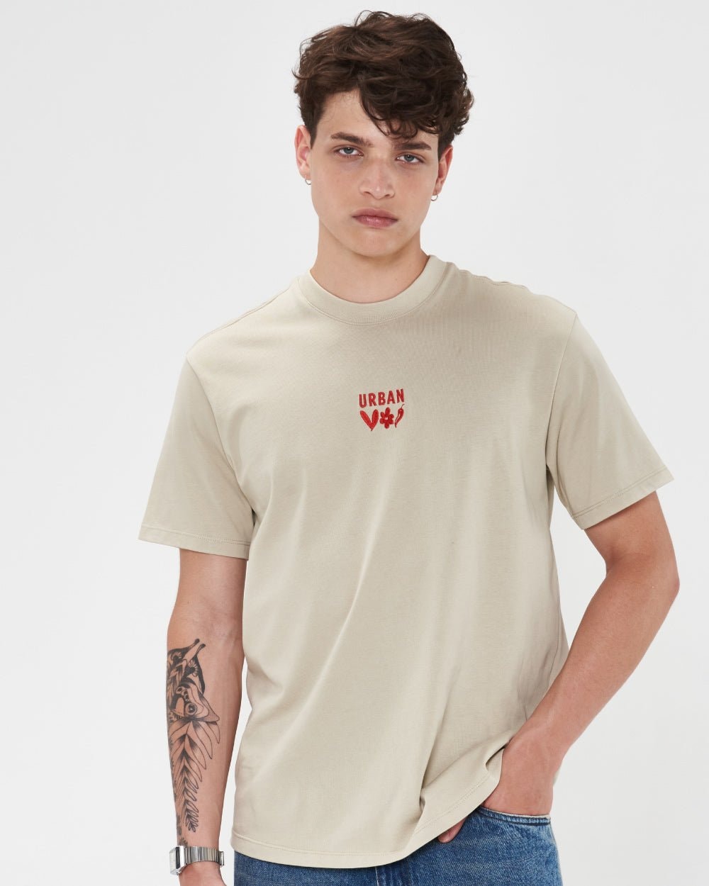 CLOVER TEE BEIGE - imagen 1