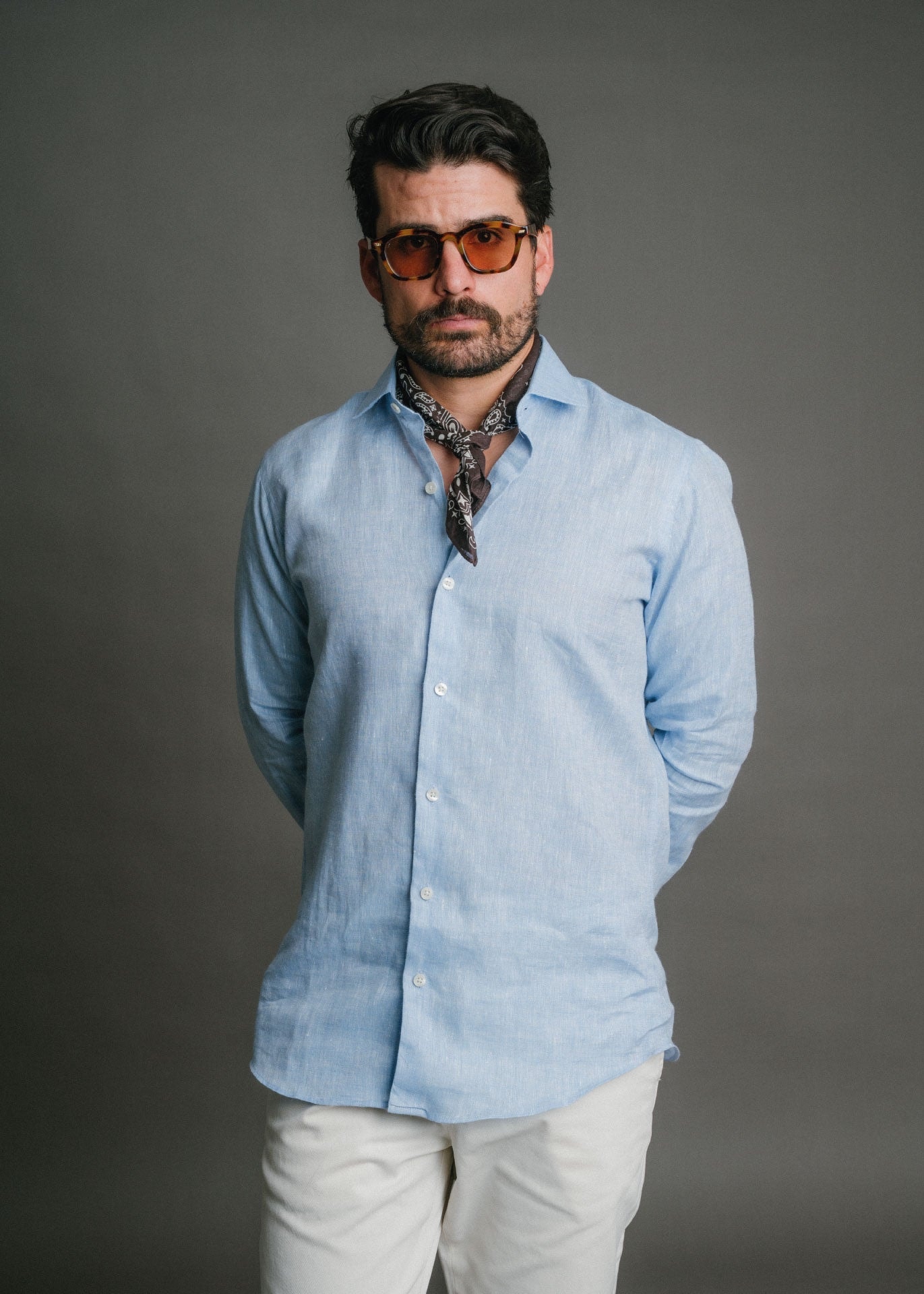 Camisa Provenza Azul Clara - imagen 1