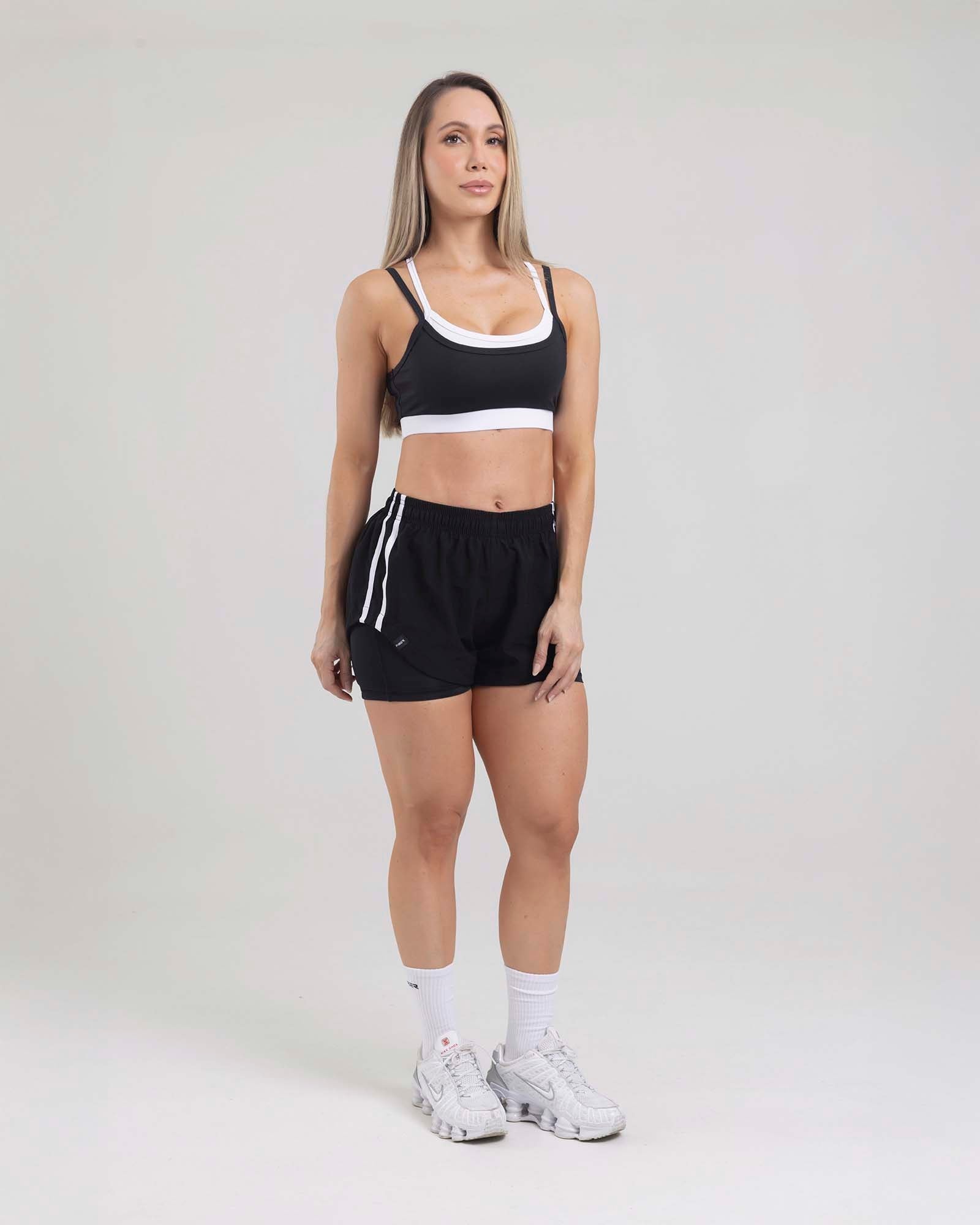 Short running negro dual run tropi FIBER - imagen 1