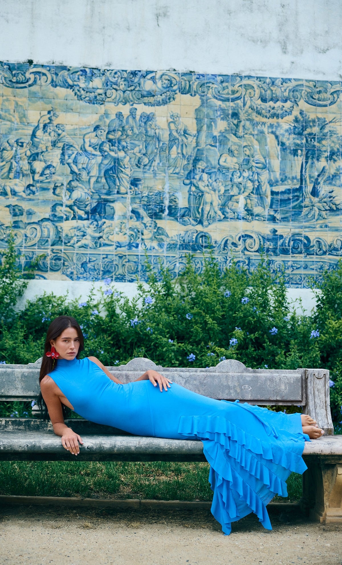 Vestido Largo Aneta Blue - imagen 1