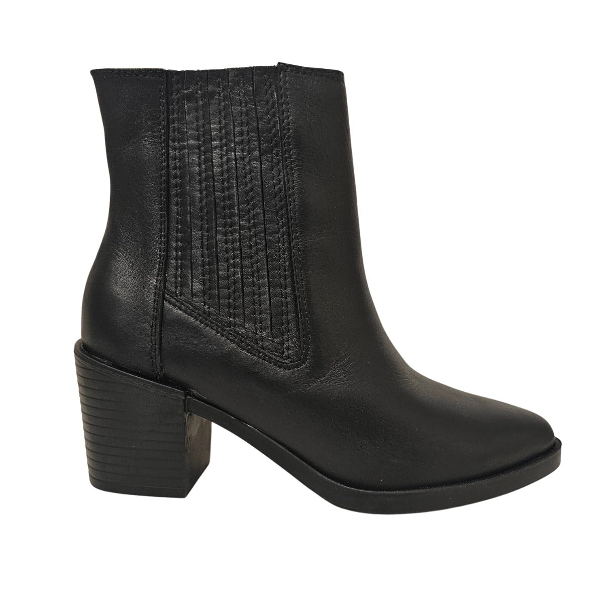 Botas Chelsea Mujer Cuero Negro - imagen 1