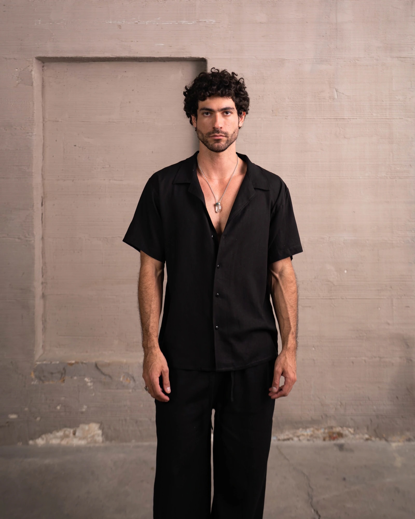 Camisa 3/4 black - imagen 1