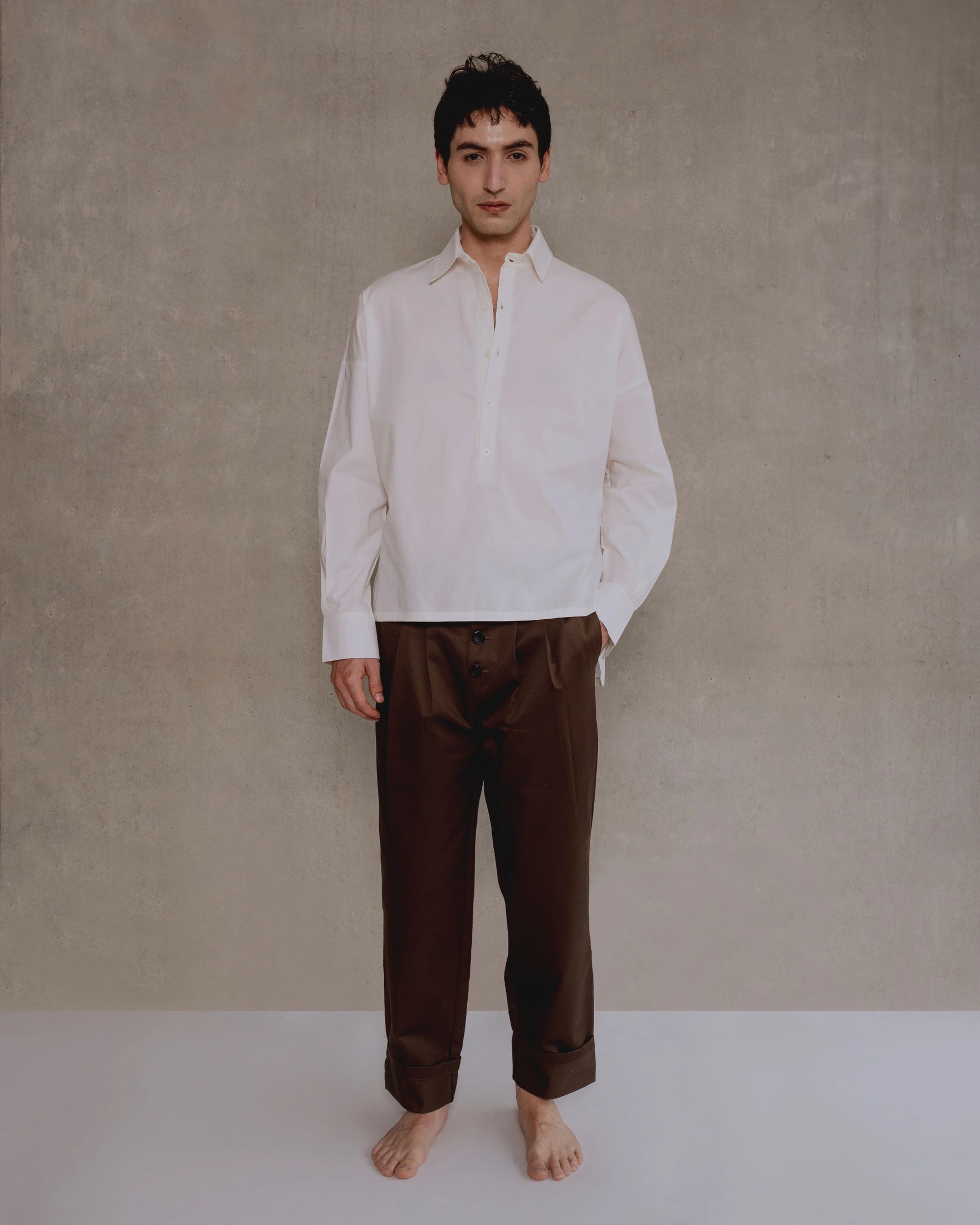 Dave Brown Trousers Man - imagen 1