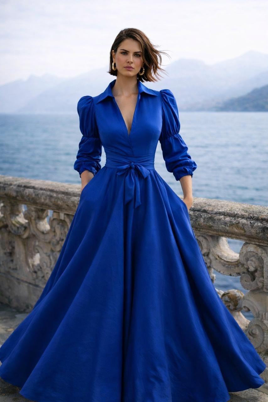 Vestido Kharolina Azul - imagen 1