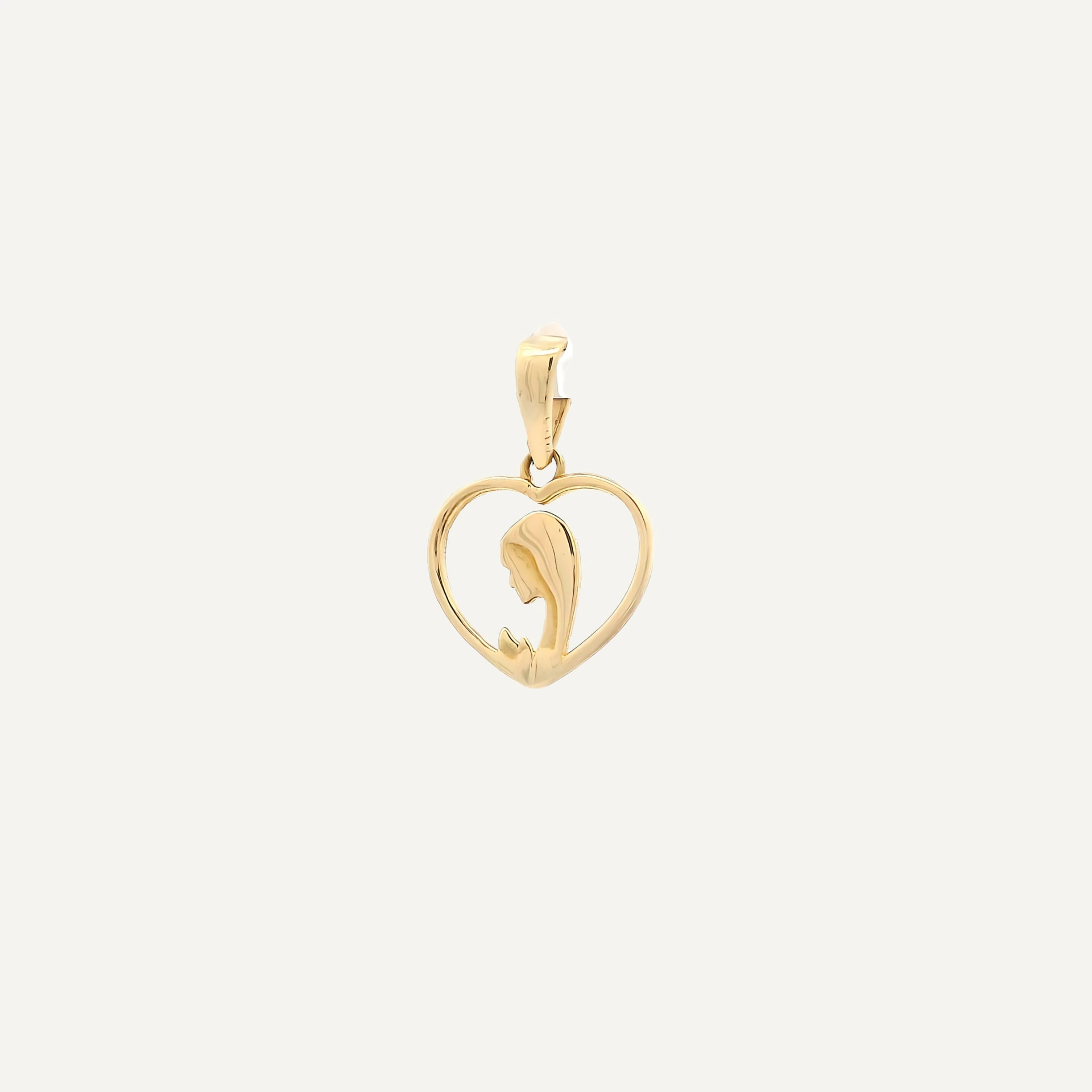 Dije mini corazon virgen - imagen 1