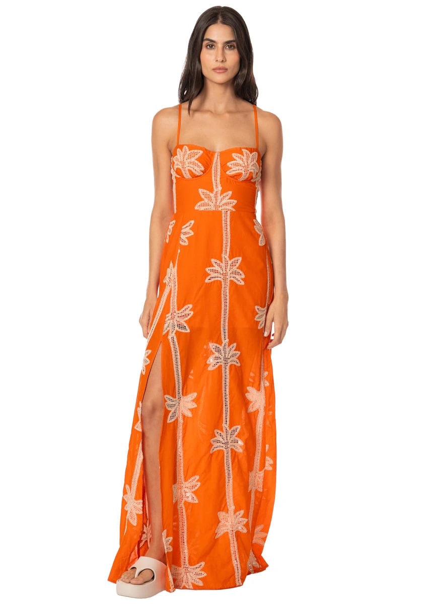 Maaji Tangerine Tropics Romina Long Dress - imagen 1