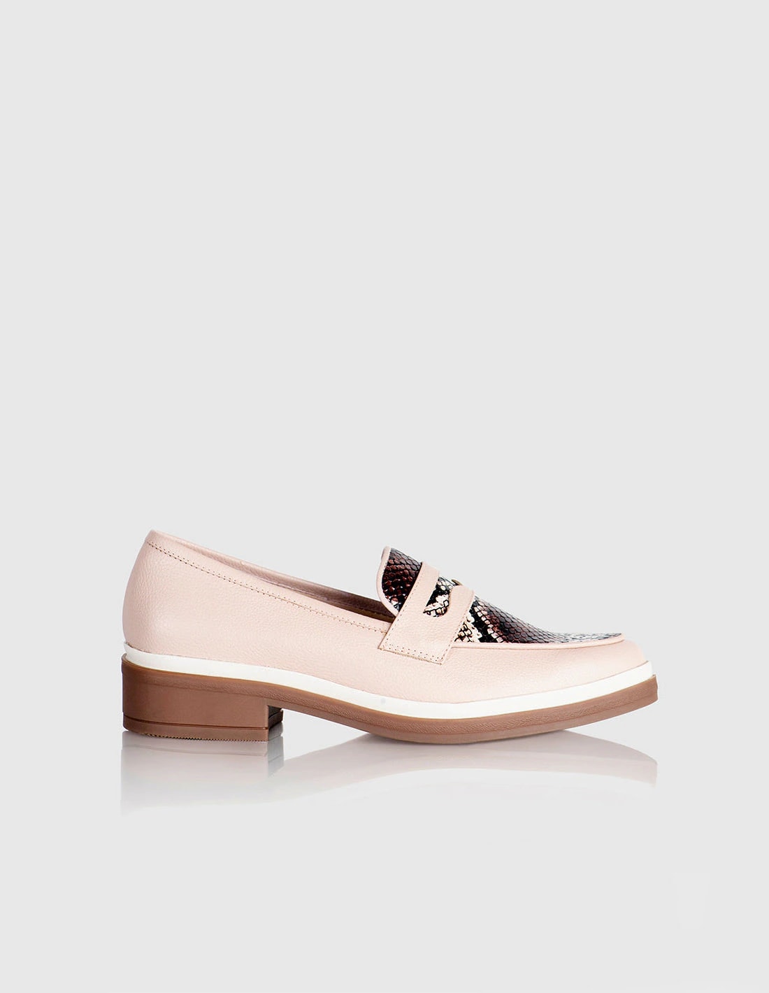 Mocasin Andaluza Cuero Nude - imagen 1