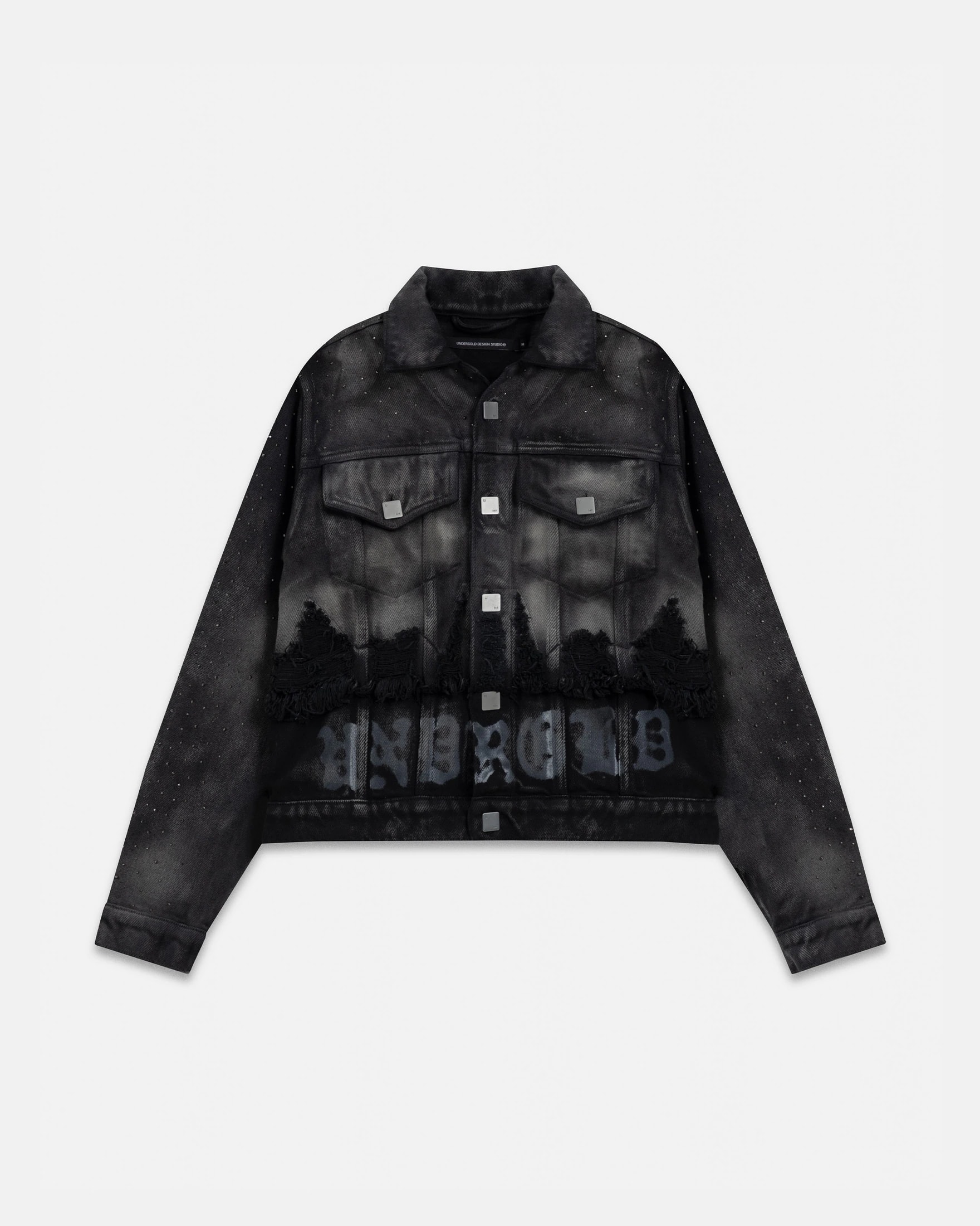 94' UNDRGLD Double Destroyed Jacket Vintage Gray - imagen 1