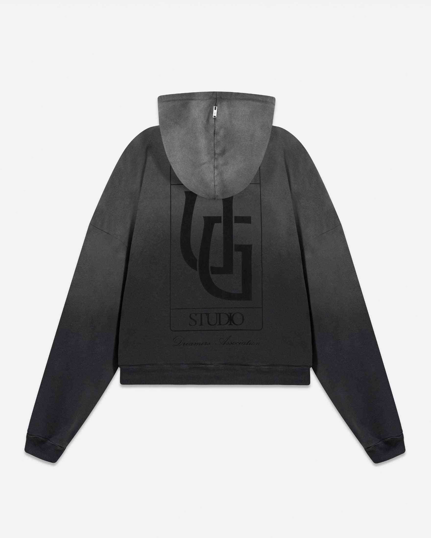 Hoodie Line UG Frame Boxy Fit Faded Black - imagen 1
