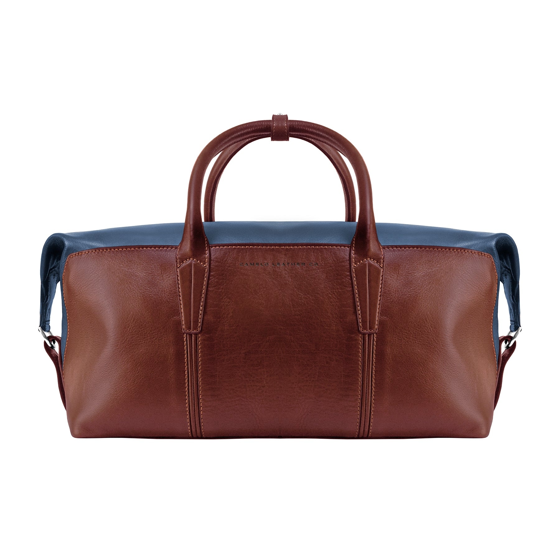 Heritage Holdall Blue and Pull Up Cognac - imagen 1