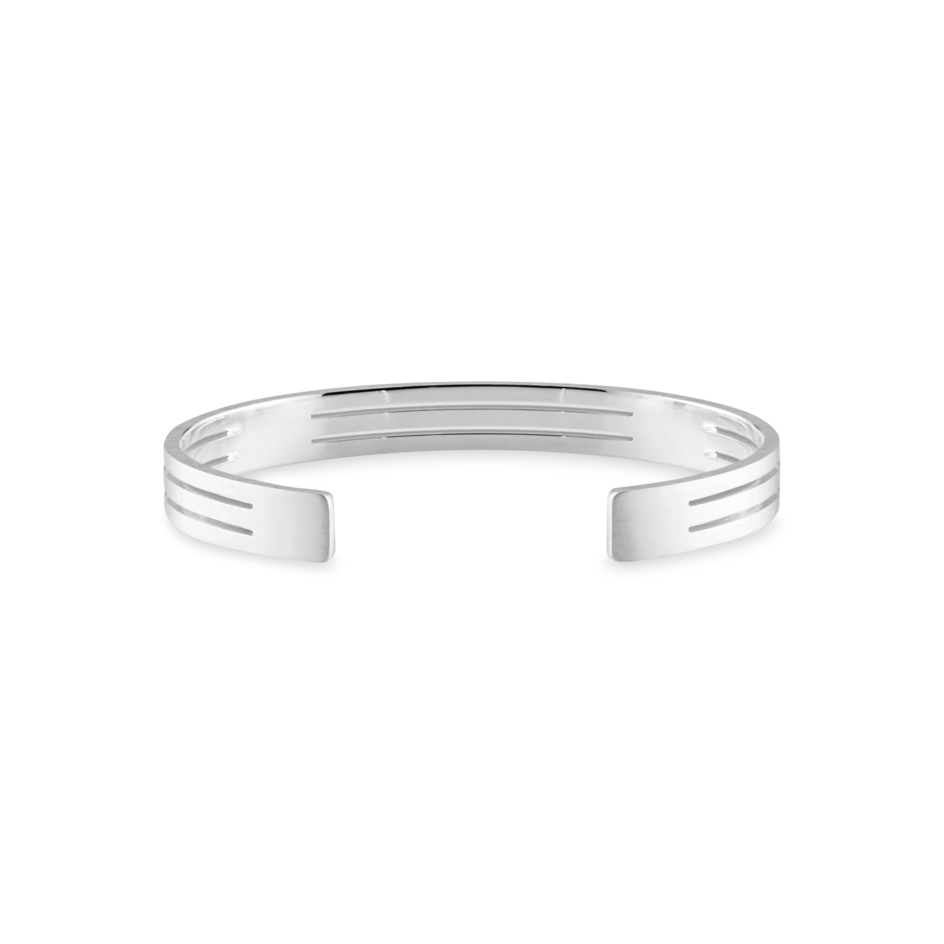 THE STRATA CUFF  | PULSERA EN PLATA LEY 925 - imagen 1