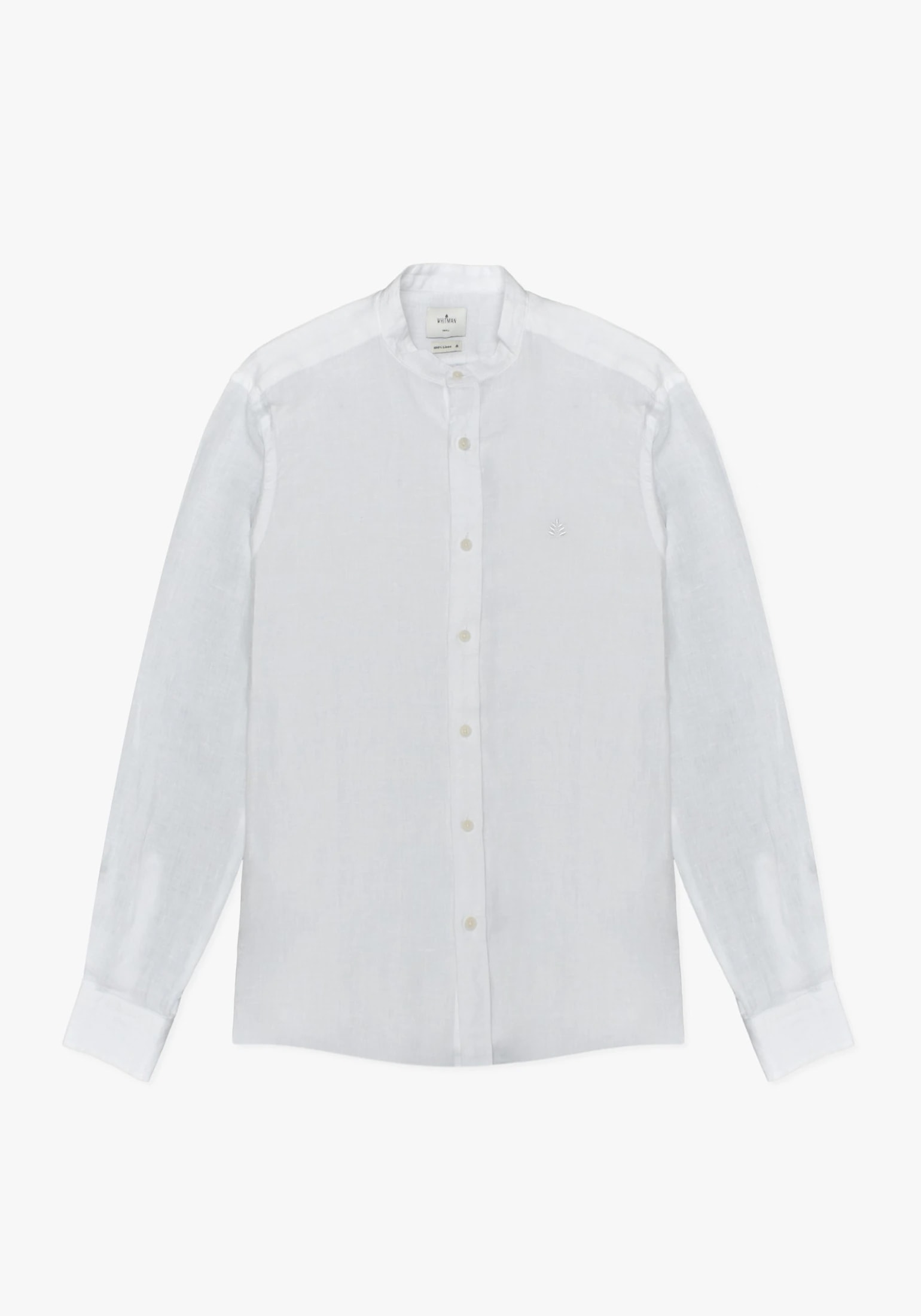 Camisa Lino Cuello Nerú Blanco - imagen 1