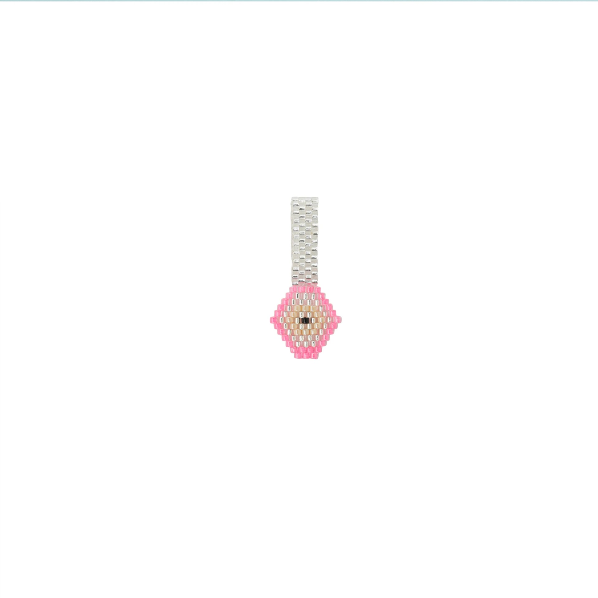 Dije Ojito Silver and Pink - imagen 1