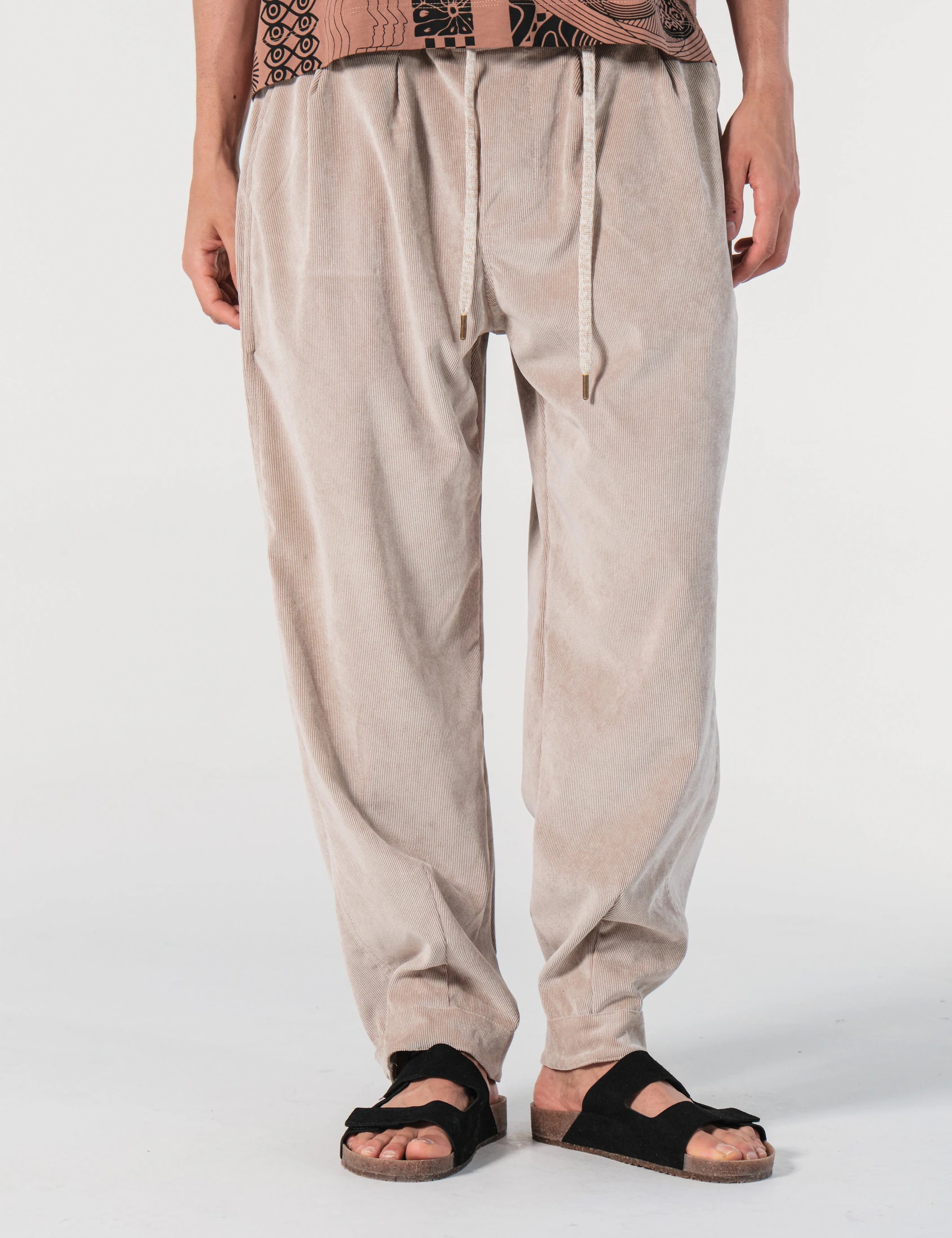 Pantalón Baggy Loose Fit Conexion Beige Hombre - imagen 1
