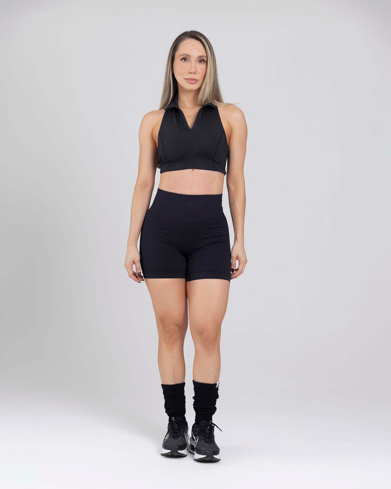 Short motion seamless negro flexi FIBER - imagen 1