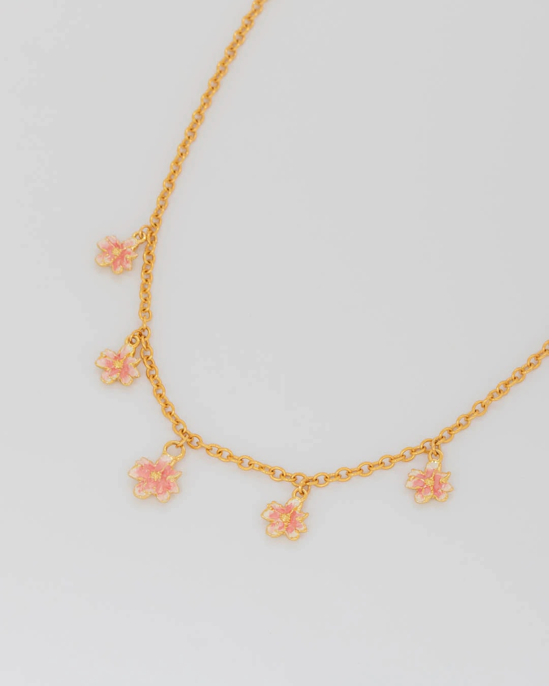 Collar Multichars Mini Flores Rosa - imagen 1